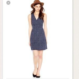 Maison Jules Sleeveless V-neck Dot-Print Dress